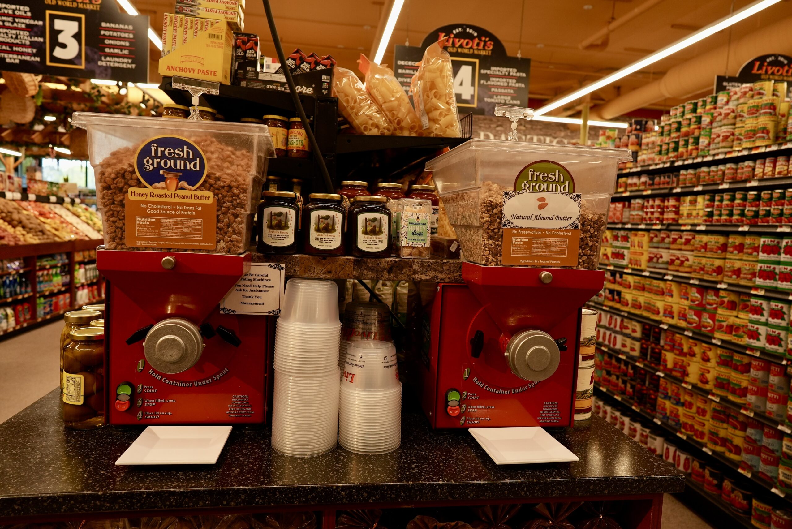 Livoti's Peanut Butter Grinding Station